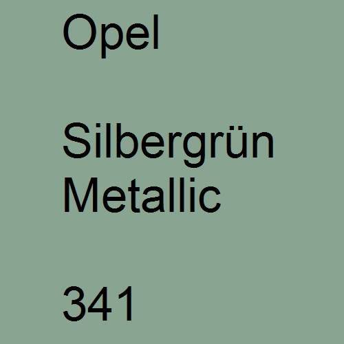 Opel, Silbergrün Metallic, 341.